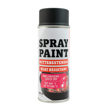 Värmebeständig sprayfärg - Svart (400 ml) | Flamesa®